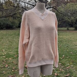 Vintage 90s Peachy Pink Vintage Sweater